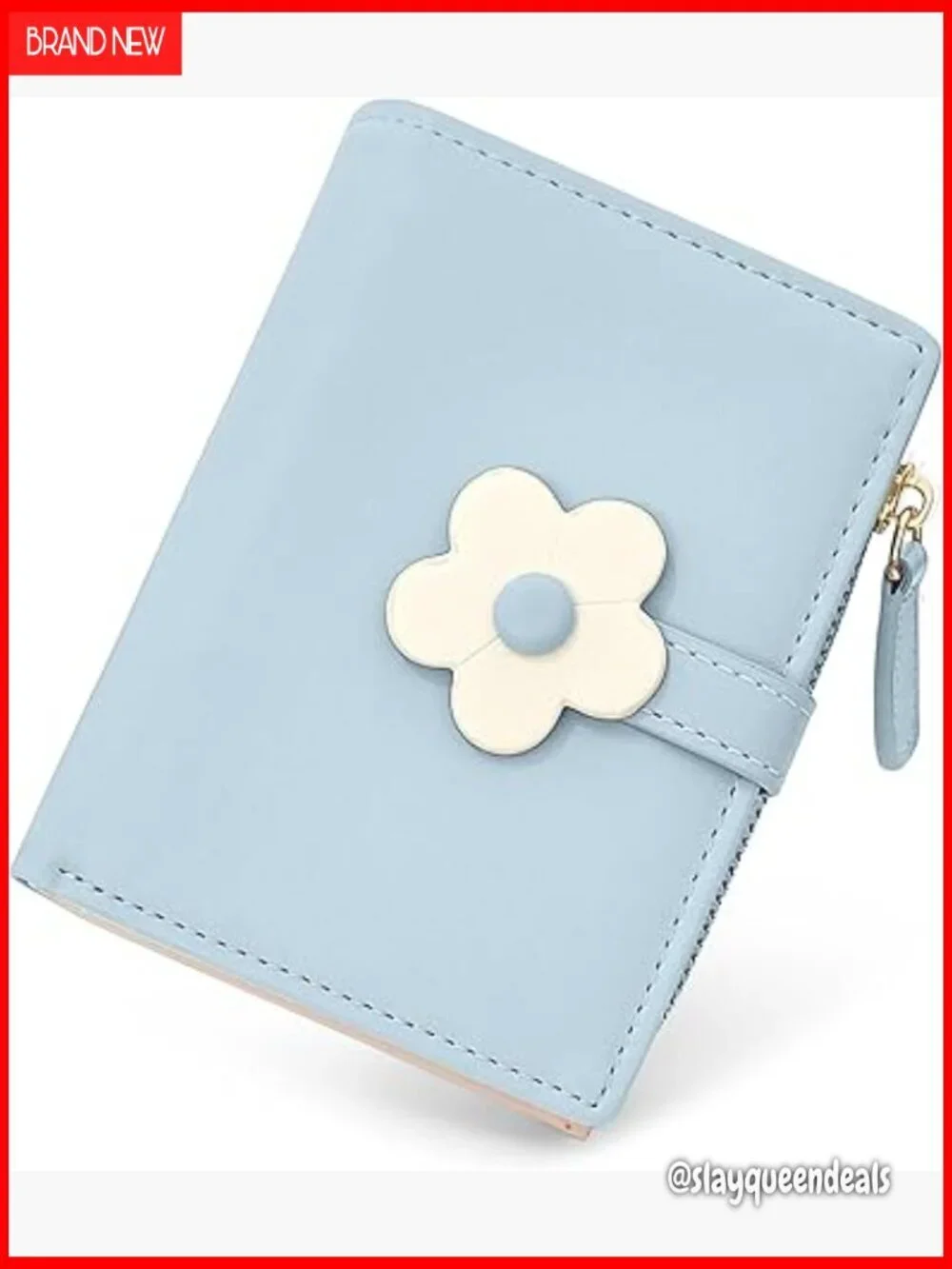 Vegan Leather Bifold RFID Blocking Wallet with Zipper Coin Pocket